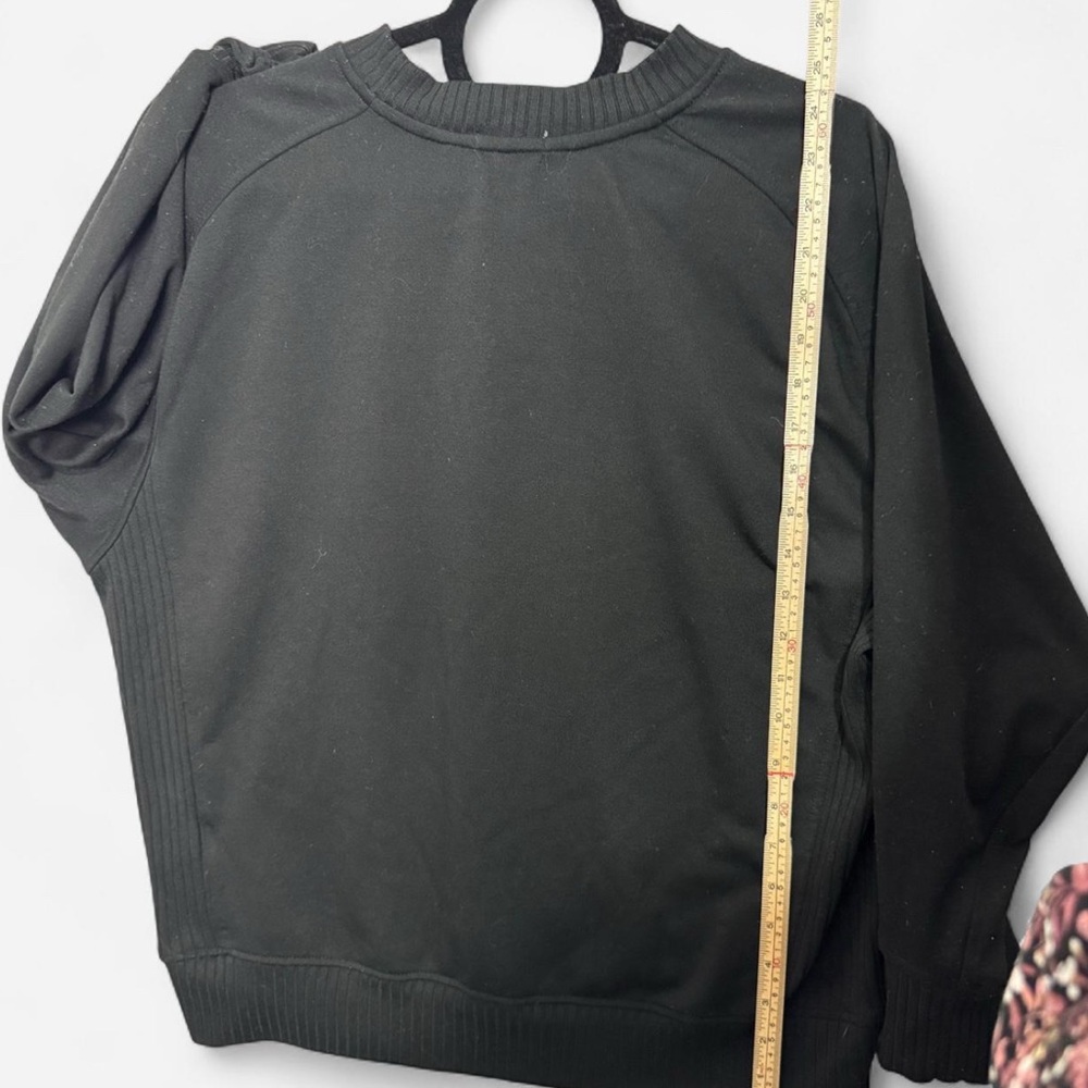 Simply Southern S Black Crewneck Pullover Always Cold Oversized Comfort Long - Picture 7 of 8